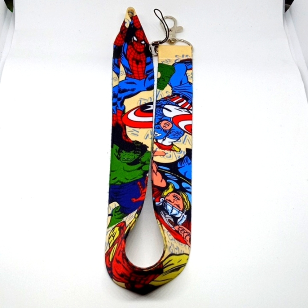Vintage superhero lanyard